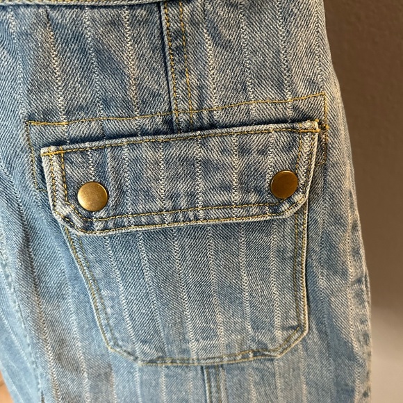 Forever 21 Striped Jean Dress| Size S - Picture 7 of 9